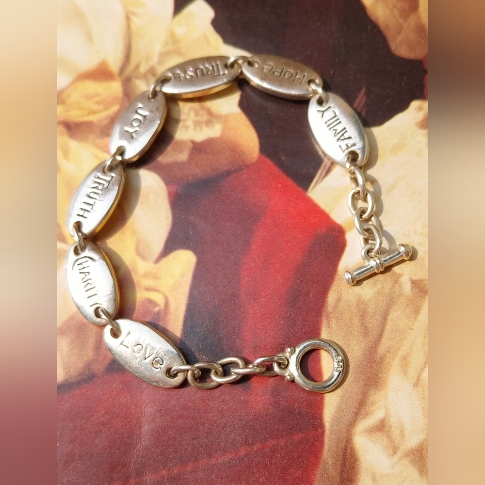 Silver Sterling  Charm Bracelet - Picture 8 of 10
